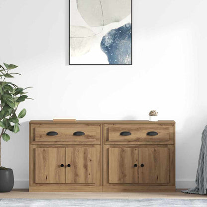 Sideboards 2 stk. Artisan-Eiche 70 x 35,5 x 67,5 cm