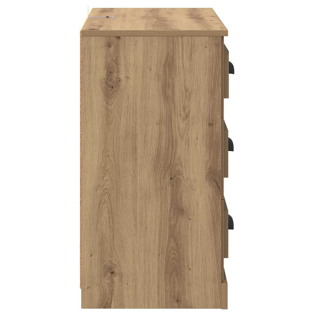Sideboards 2 stk. Artisan-Eiche 70 x 35,5 x 67,5 cm