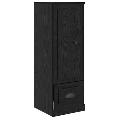 Highboard 3 stk. Schwarz Eichen-Optik 132 x 35,5 x 103,5 cm