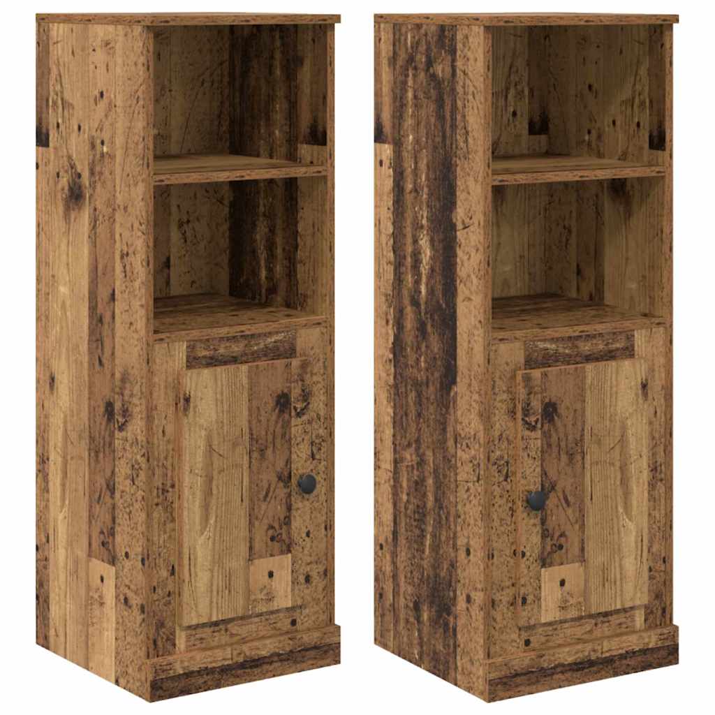 Highboard mit Schubladen 3 pcs Altholz Holzwerkstoff