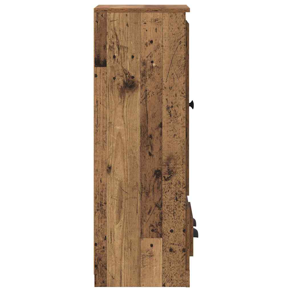 Highboard mit Schubladen 3 pcs Altholz Holzwerkstoff