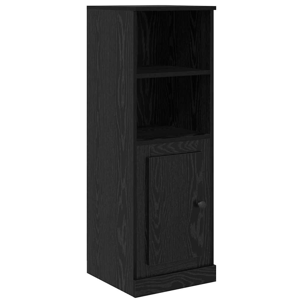 Highboard 3 stk. Schwarz Eichen-Optik 132 x 35,5 x 103,5 cm