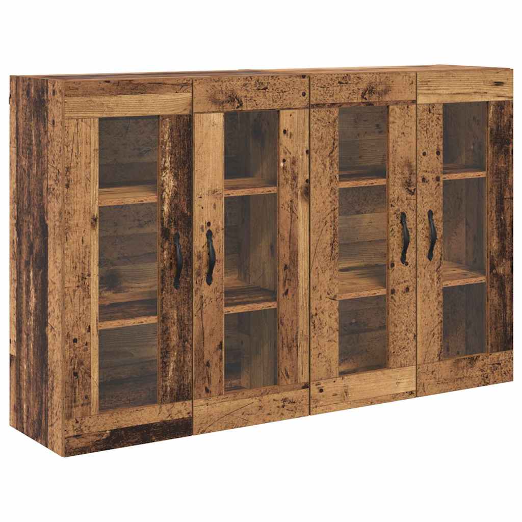 Wandschränke 2 stk. Altholz 69,5 x 34 x 90 cm Holzwerkstoff