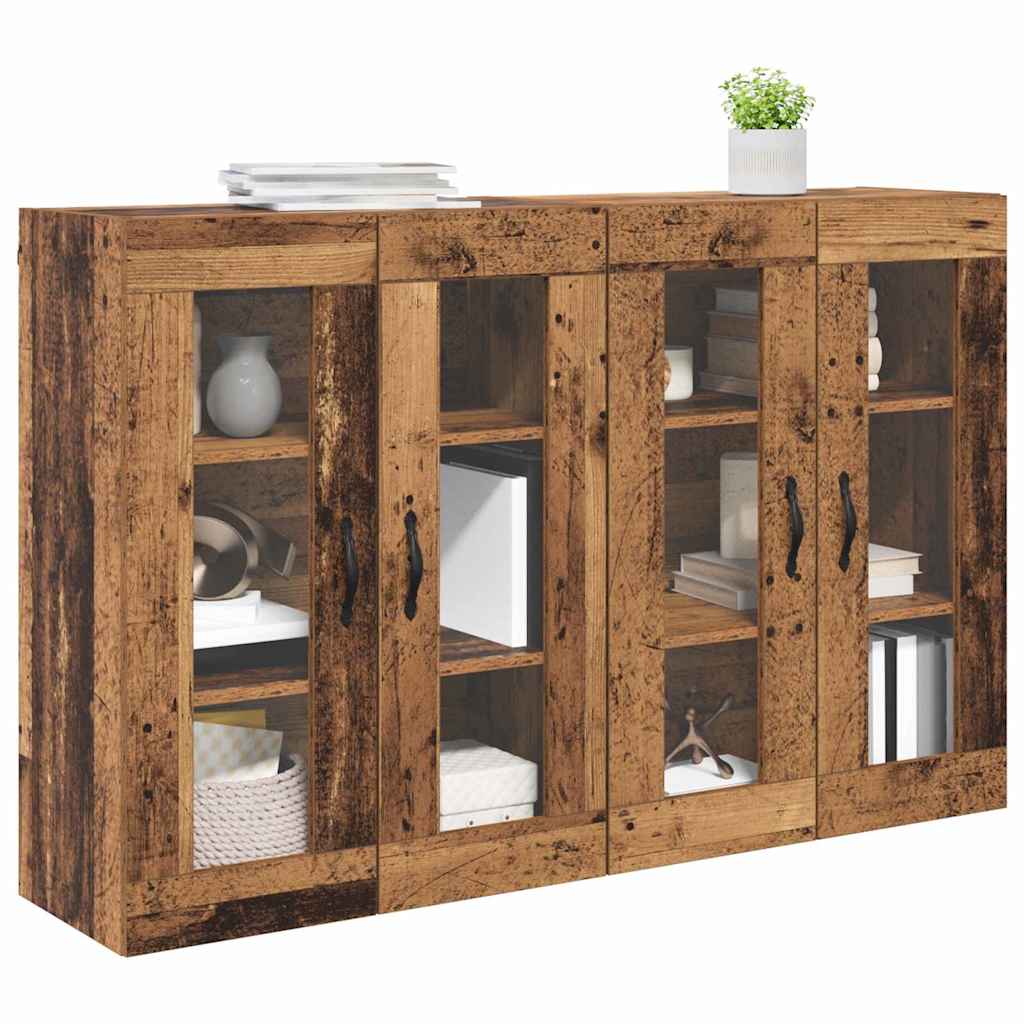 Wandschränke 2 stk. Altholz 69,5 x 34 x 90 cm Holzwerkstoff