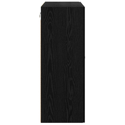 Wandschränke 2 stk. Schwarz Eichen-Optik 69,5 x 34 x 90 cm