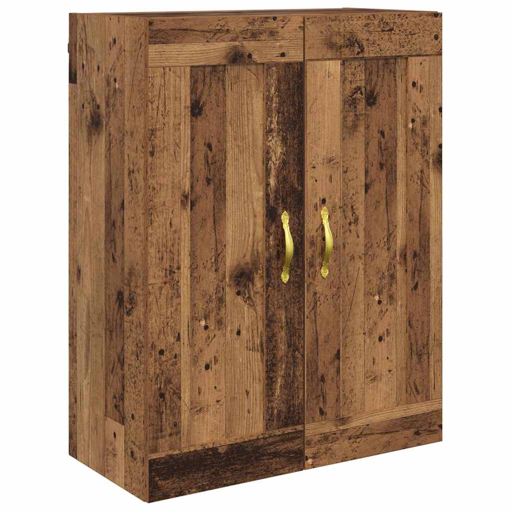 Wandmontierter Schrank 2 pcs Altholz 69,5 x 34 x 90 cm