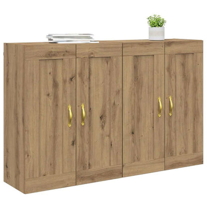 Wandmontierter Schrank 2 stk. Artisan-Eiche 69,5 x 34 x 90 cm