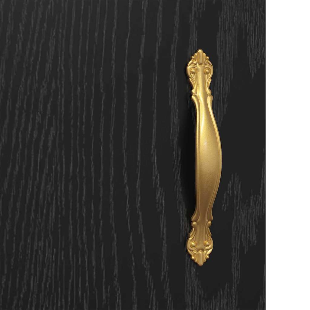 Wandmontierter Schrank 2 stk. Schwarz Eichen-Optik