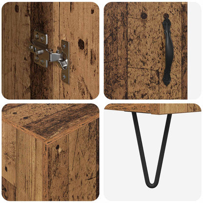 Highboard Altholz 69,5 x 34 x 90 cm Holzwerkstoff