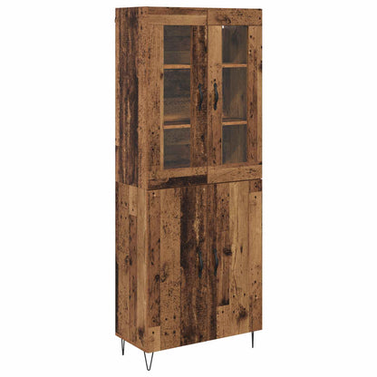 Highboard Altholz 69,5 x 34 x 90 cm Holzwerkstoff