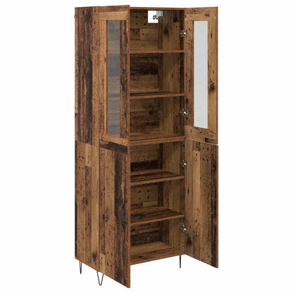 Highboard Altholz 69,5 x 34 x 90 cm Holzwerkstoff