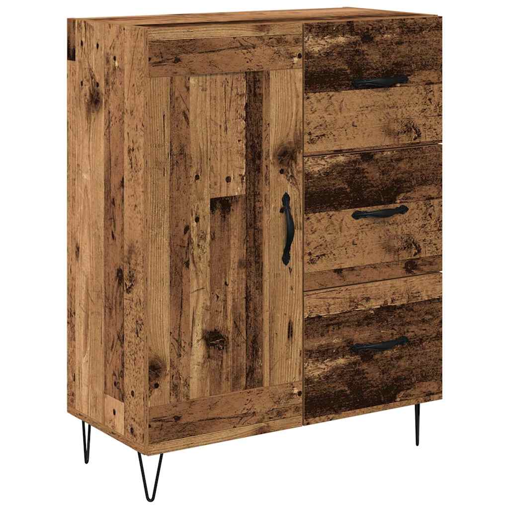 Highboard Altholz 69,5 x 34 x 90 cm Holzwerkstoff