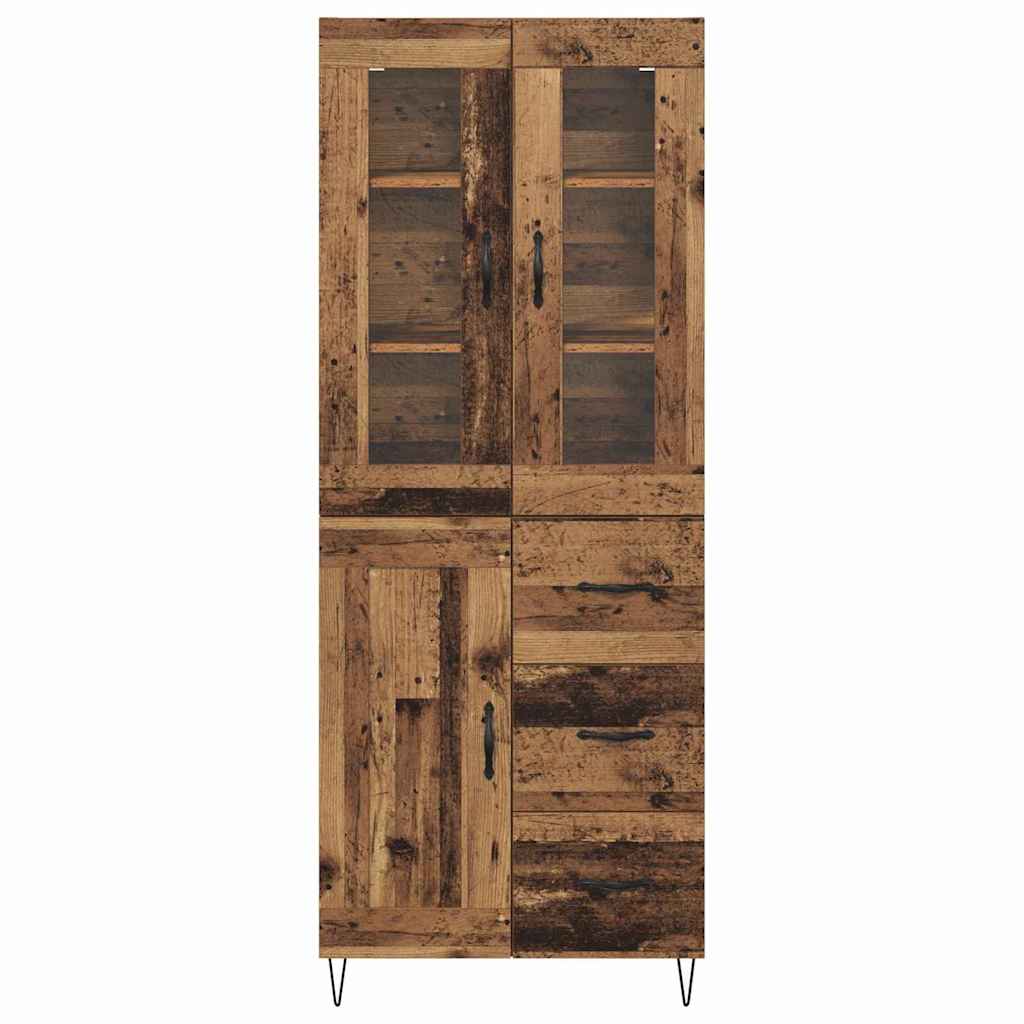 Highboard Altholz 69,5 x 34 x 90 cm Holzwerkstoff