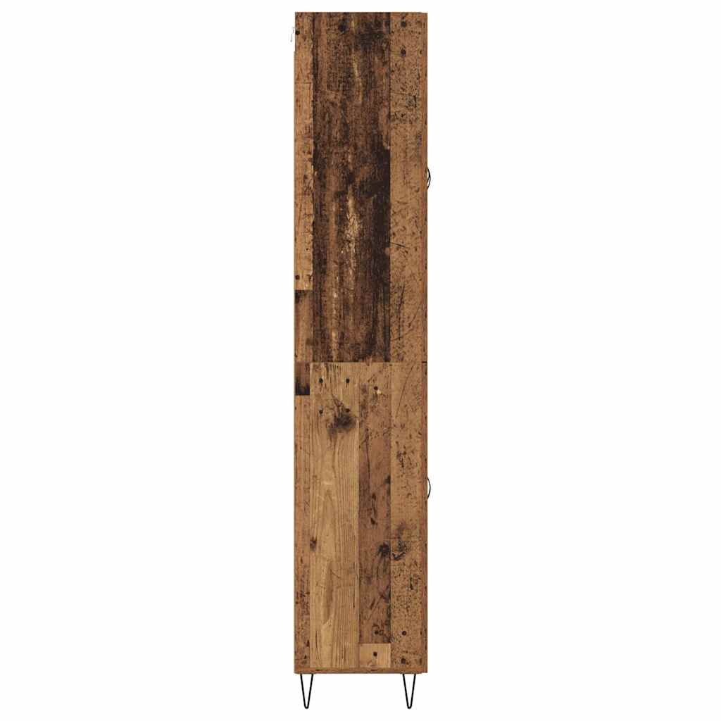 Highboard Altholz 69,5 x 34 x 90 cm Holzwerkstoff
