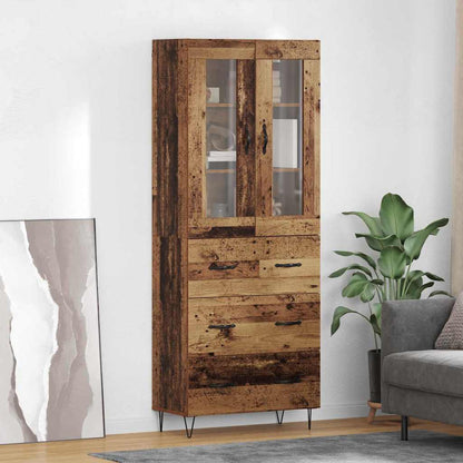 Highboard Altholz 69,5 x 34 x 90 cm Holzwerkstoff