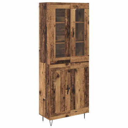 Highboard Altholz 69,5 x 34 x 90 cm Holzwerkstoff