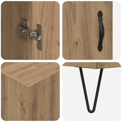 Highboard Artisan-Eiche 69,5 x 34 x 90 cm Holzwerkstoff
