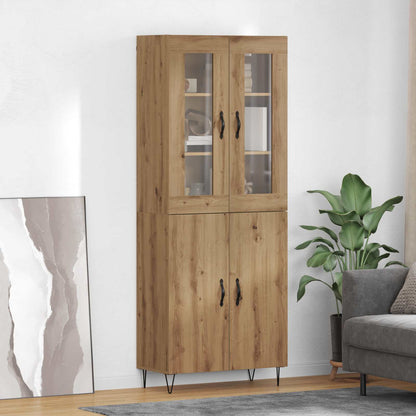 Highboard Artisan-Eiche 69,5 x 34 x 90 cm Holzwerkstoff