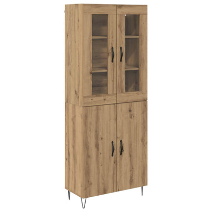 Highboard Artisan-Eiche 69,5 x 34 x 90 cm Holzwerkstoff