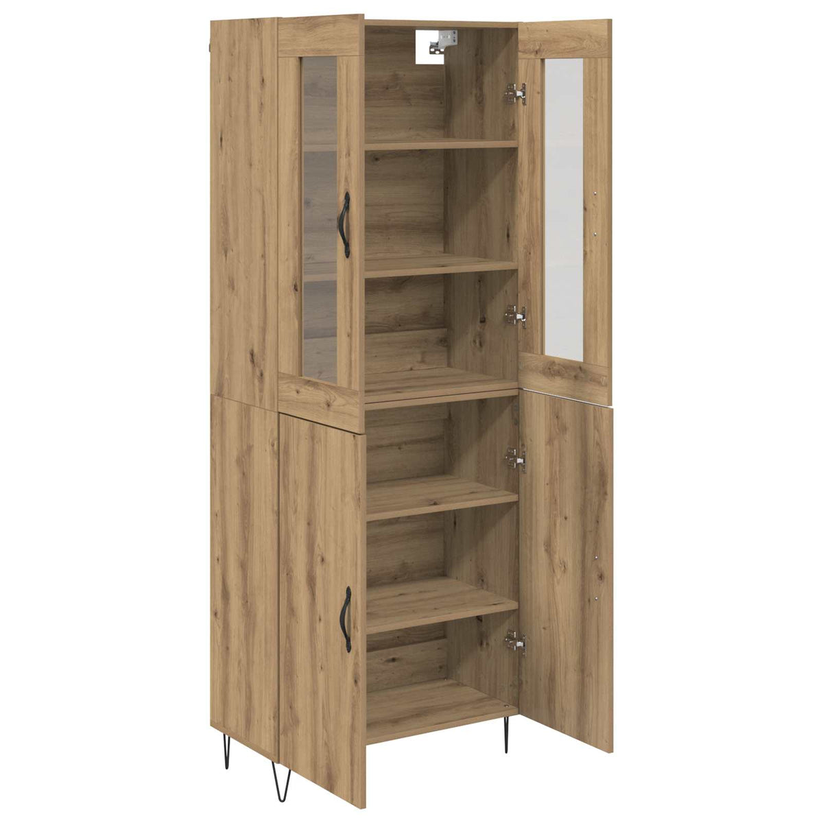 Highboard Artisan-Eiche 69,5 x 34 x 90 cm Holzwerkstoff