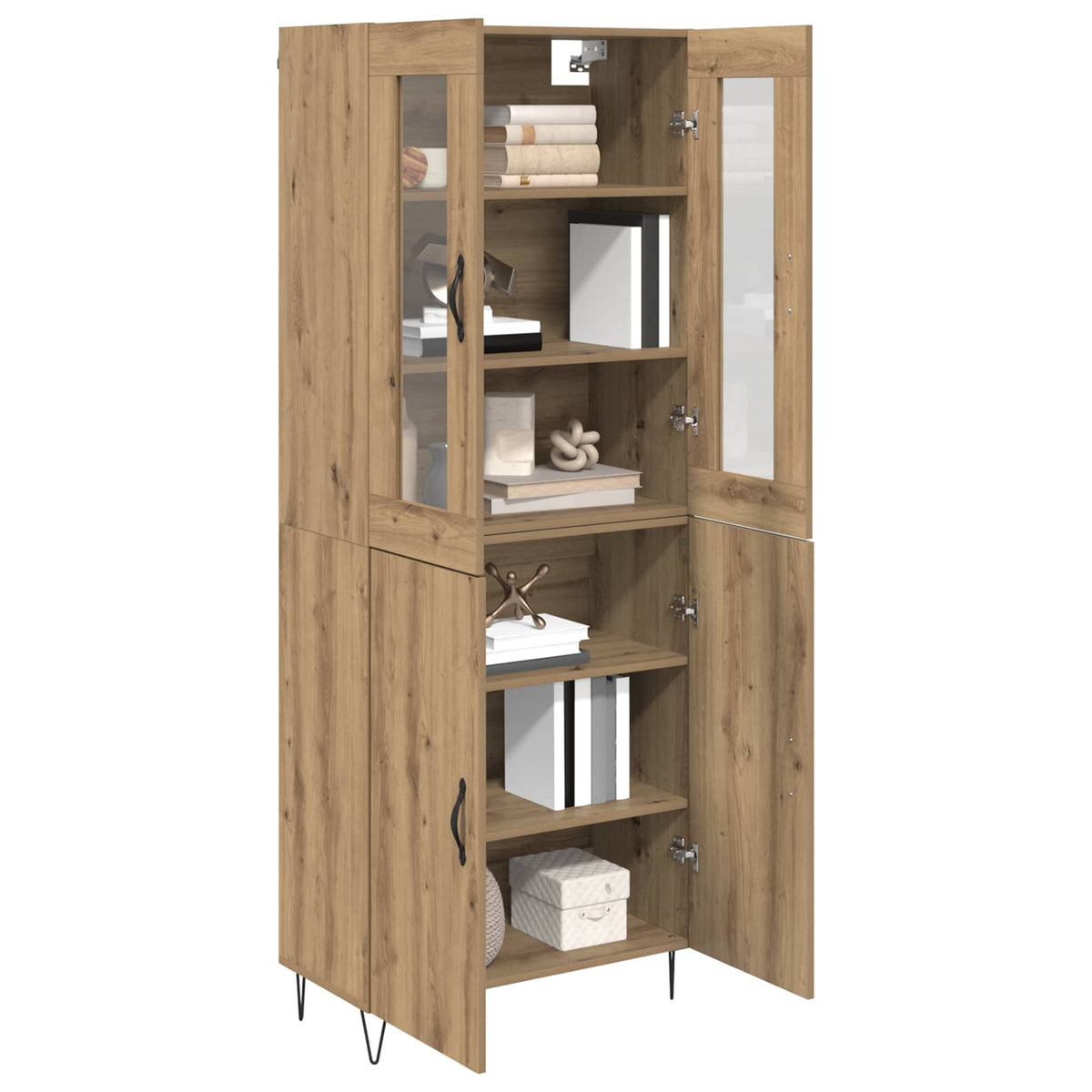 Highboard Artisan-Eiche 69,5 x 34 x 90 cm Holzwerkstoff