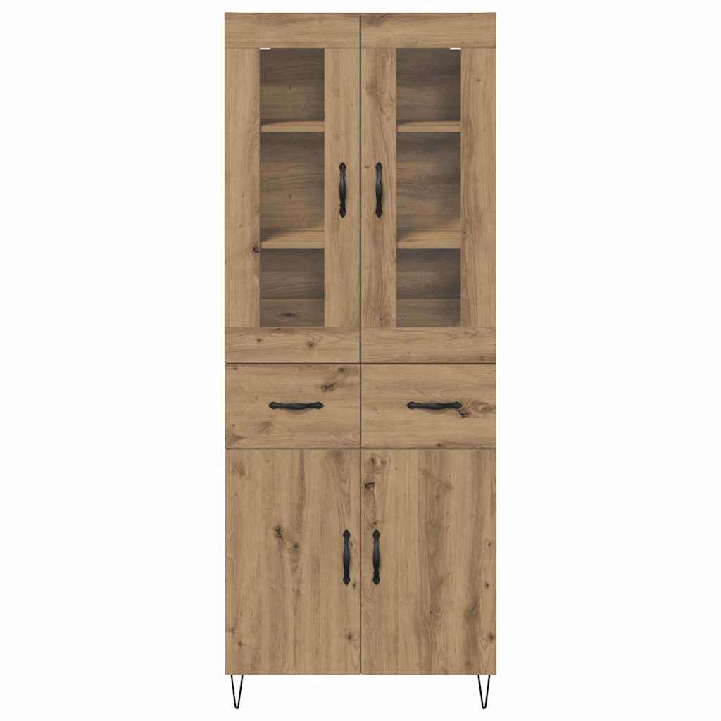 Highboard Artisan-Eiche 69,5 x 34 x 90 cm Holzwerkstoff