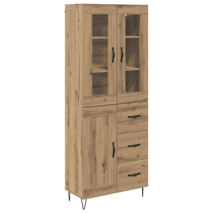 Highboard Artisan-Eiche 69,5 x 34 x 90 cm Holzwerkstoff