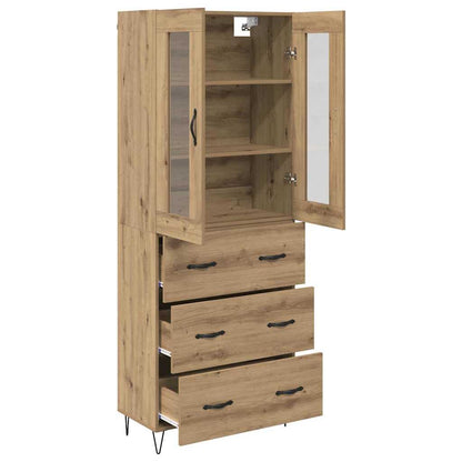 Highboard Artisan-Eiche 69,5 x 34 x 90 cm Holzwerkstoff