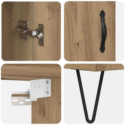 Highboard Artisan-Eiche 69,5 x 34 x 90 cm Holzwerkstoff