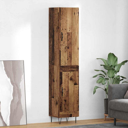Highboard Altholz 34,5 x 34 x 90 cm Holzwerkstoff