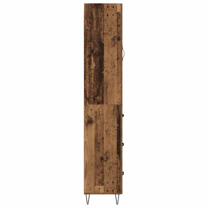 Highboard Altholz 34,5 x 34 x 90 cm Holzwerkstoff