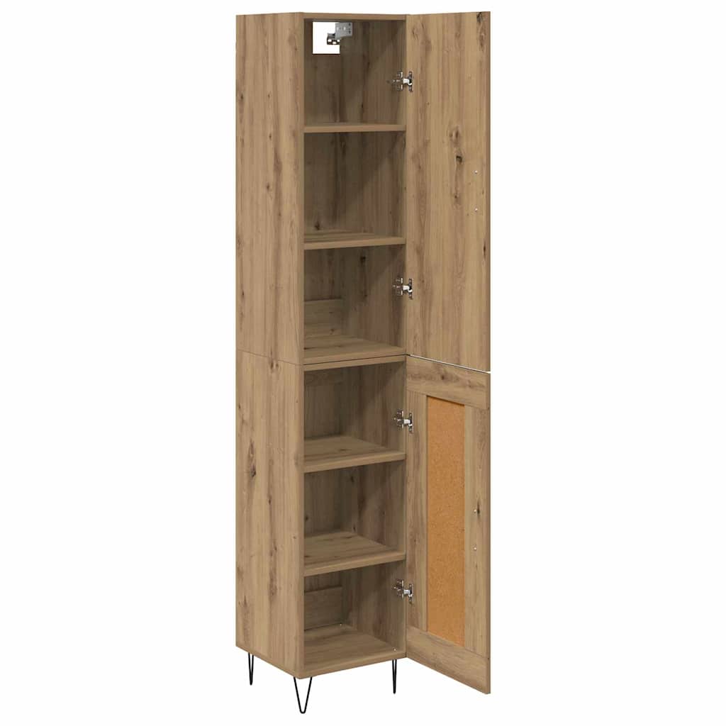 Highboard Artisan-Eiche 34,5 x 34 x 90 cm Holzwerkstoff