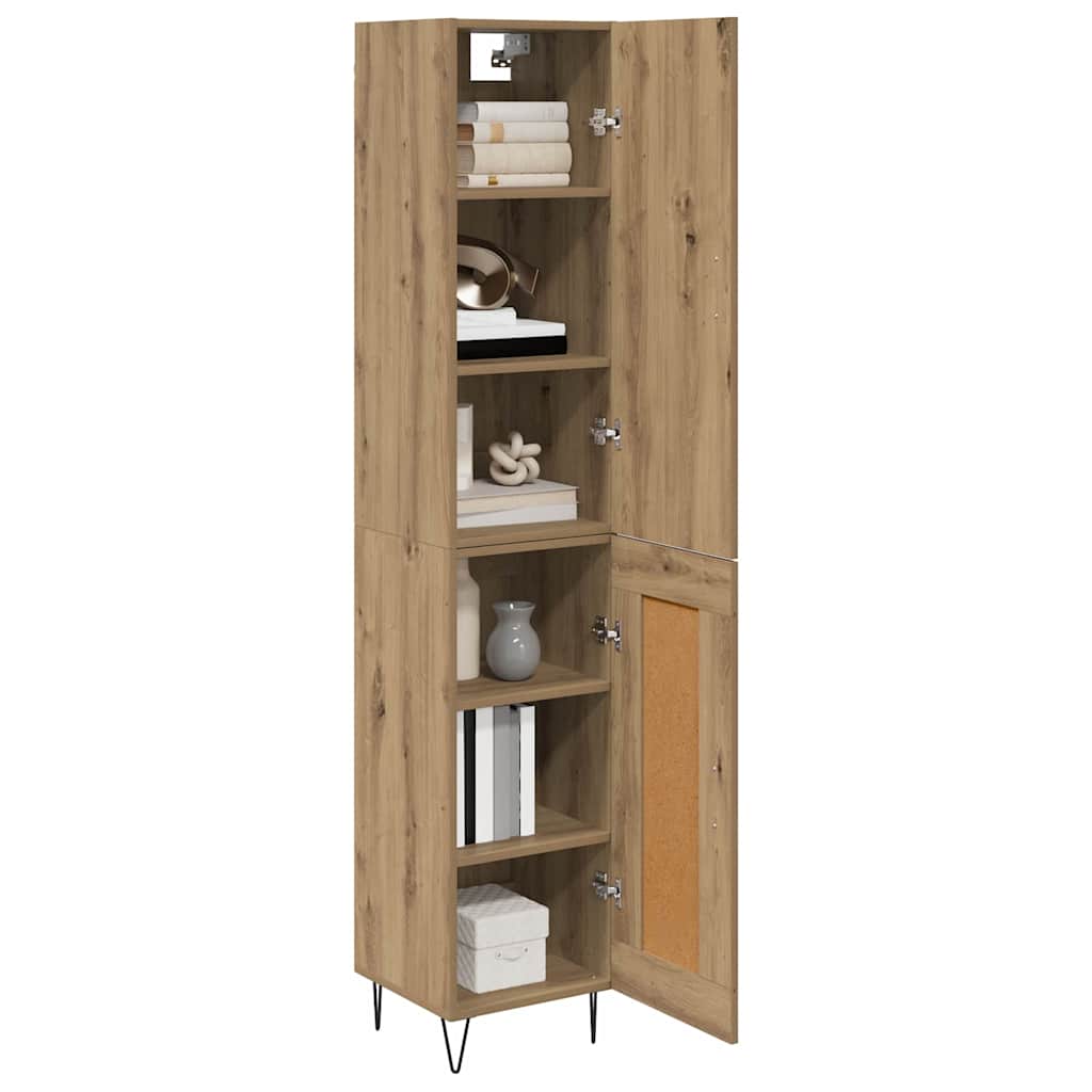 Highboard Artisan-Eiche 34,5 x 34 x 90 cm Holzwerkstoff
