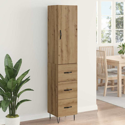 Highboard Artisan-Eiche 34,5 x 34 x 90 cm Holzwerkstoff