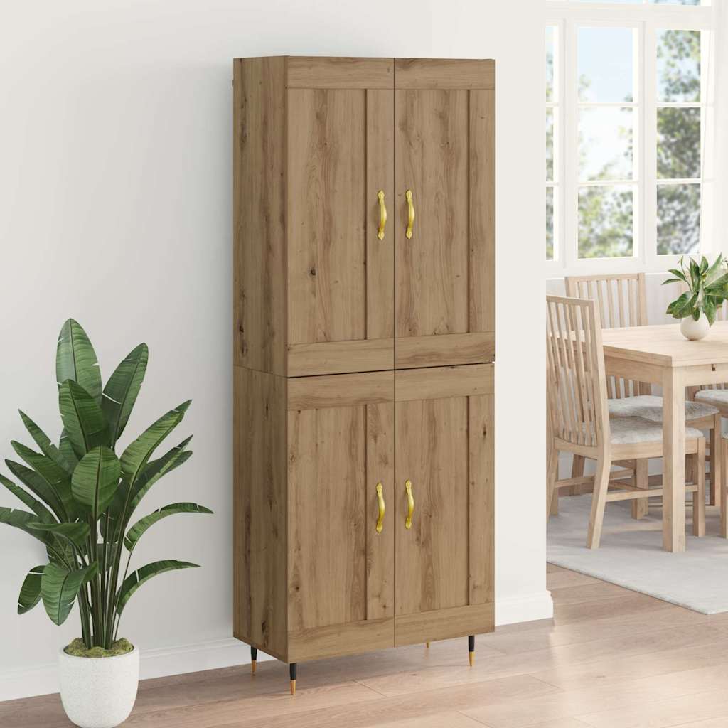 Highboard Artisan-Eiche 69,5 x 34 x 90 cm Holzwerkstoff