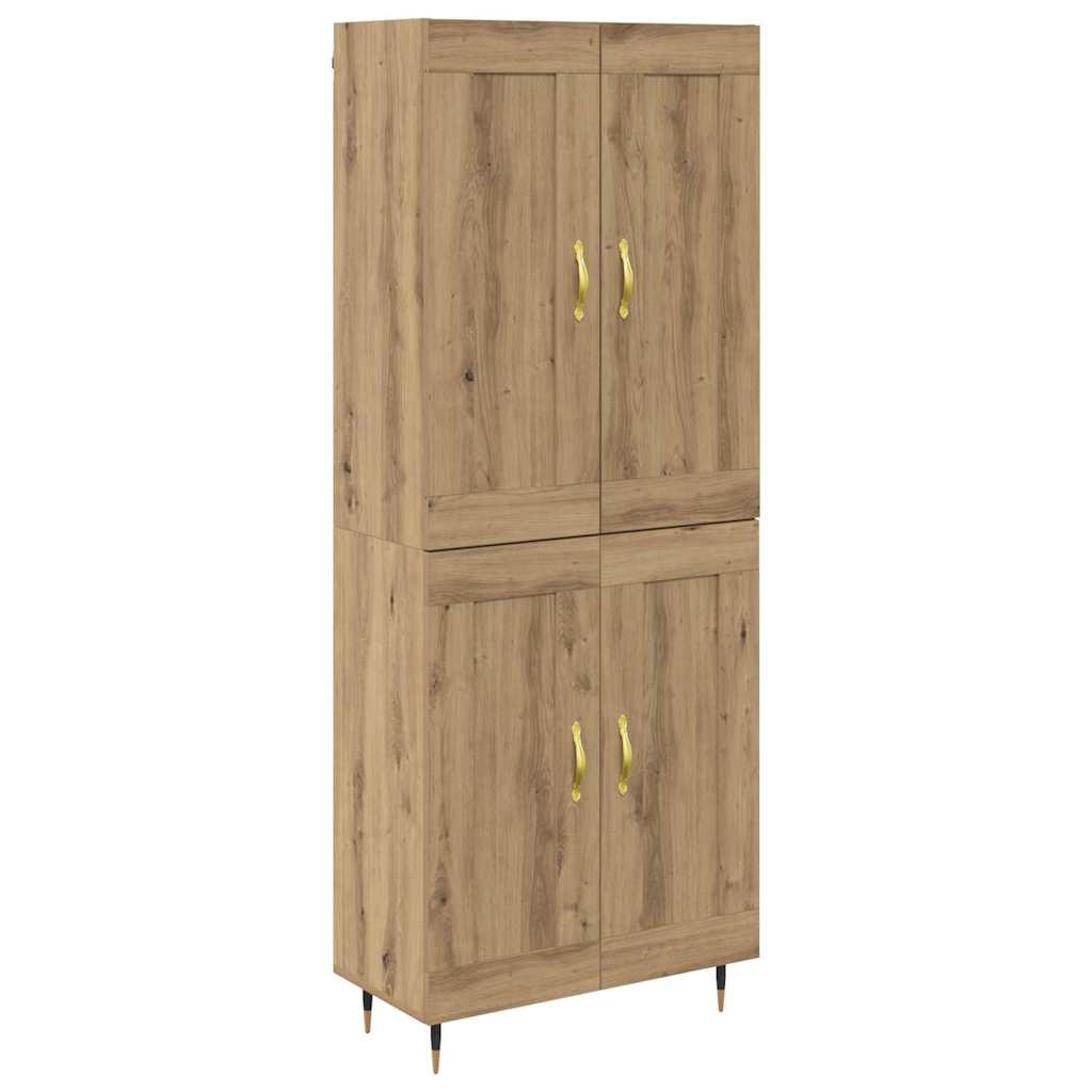 Highboard Artisan-Eiche 69,5 x 34 x 90 cm Holzwerkstoff
