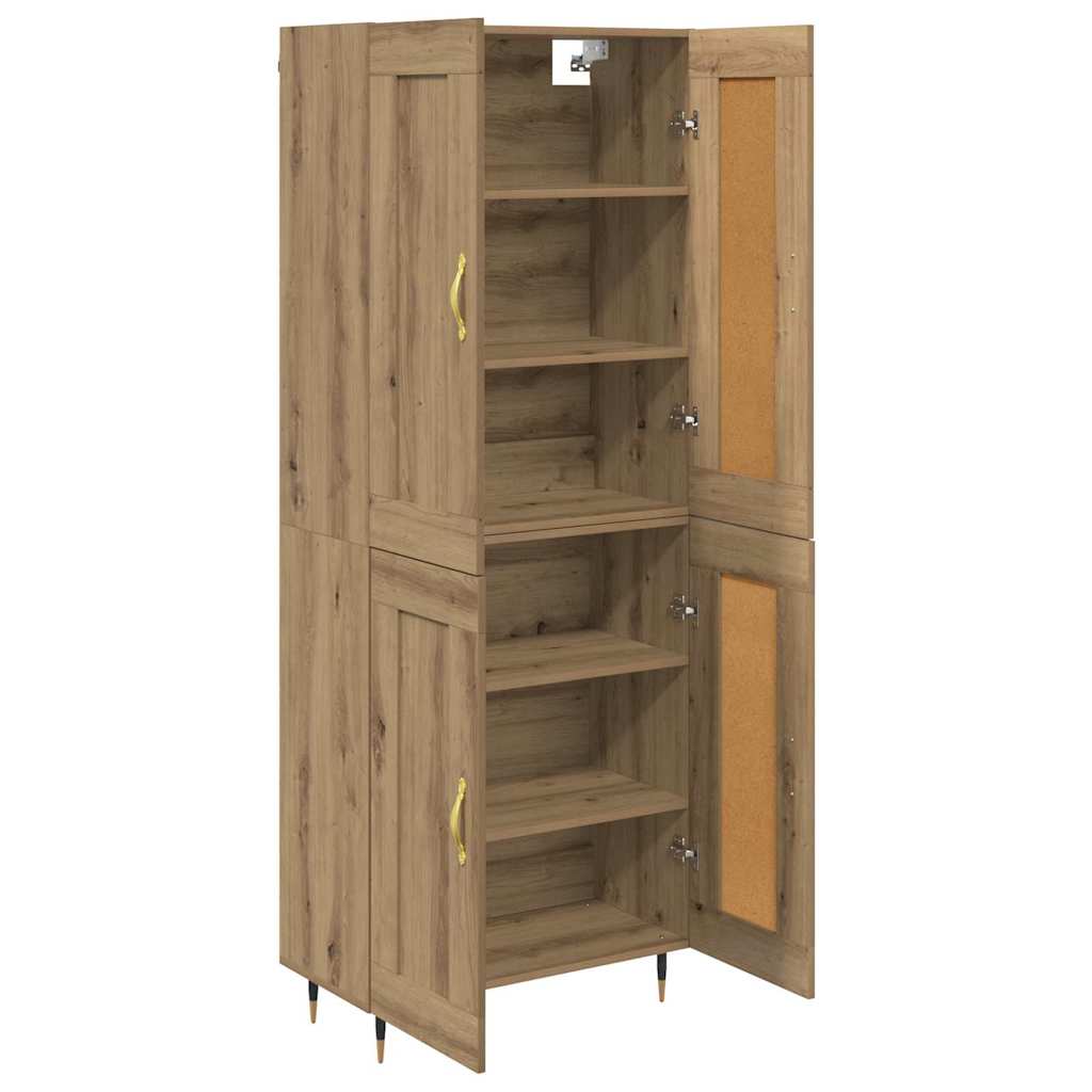 Highboard Artisan-Eiche 69,5 x 34 x 90 cm Holzwerkstoff