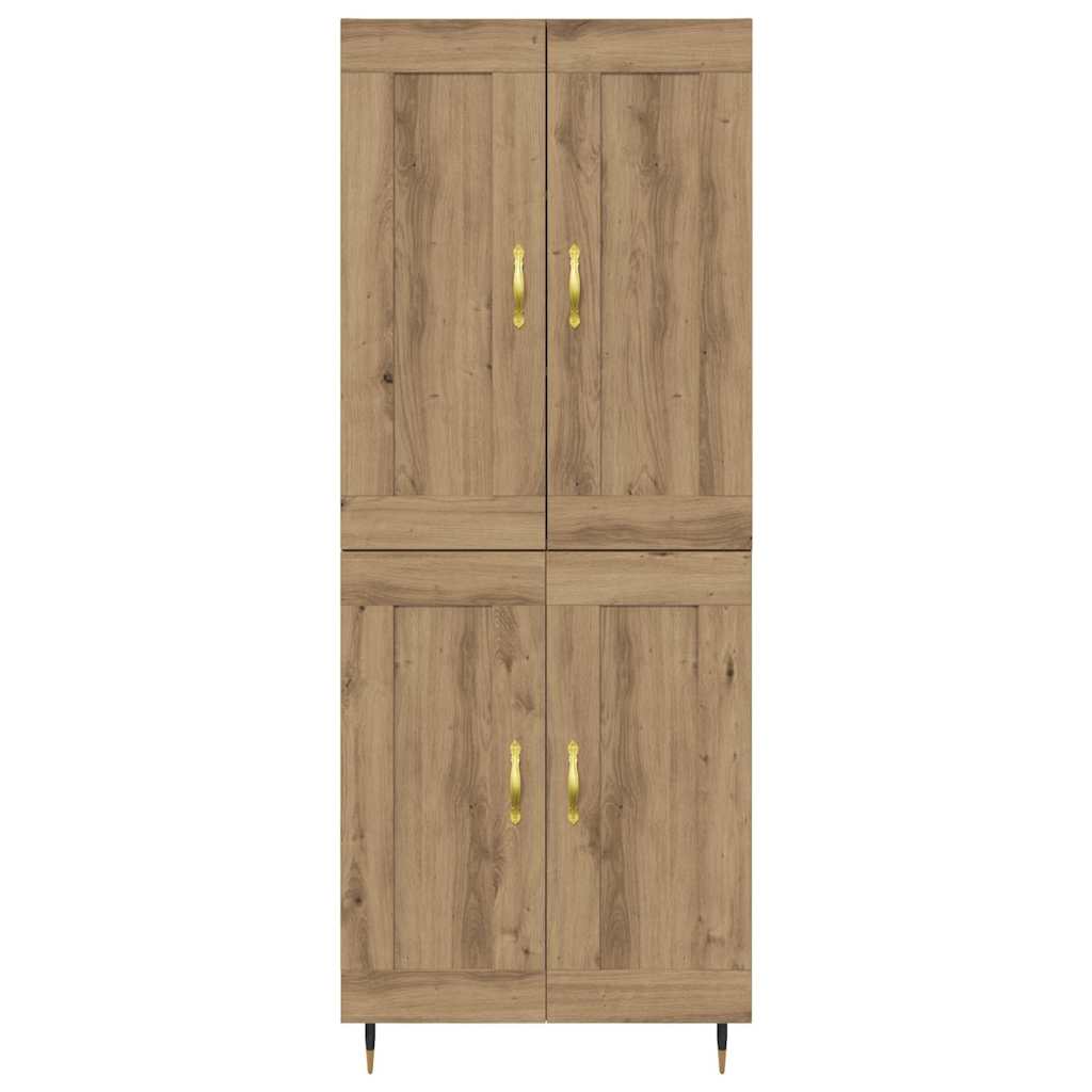 Highboard Artisan-Eiche 69,5 x 34 x 90 cm Holzwerkstoff