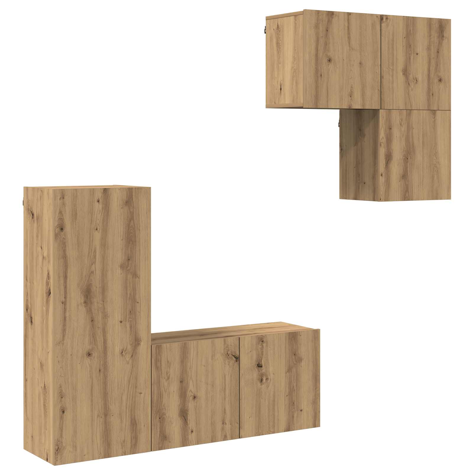 TV-Schränk 4 pcs Artisan-Eiche Holzwerkstoff