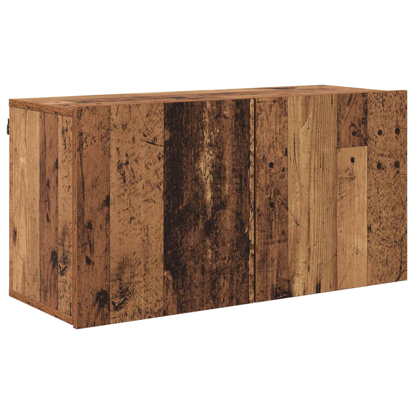 TV-Wandmöbel Wandmontiert 5 pcs Altholz Holzwerkstoff