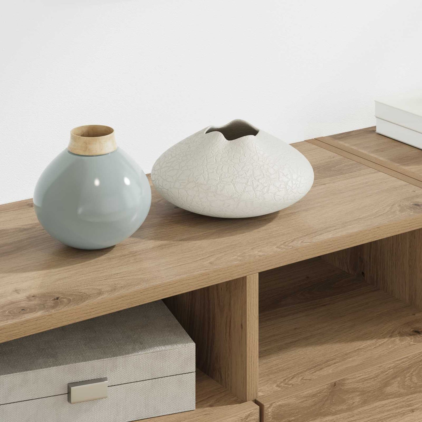 TV-Wandgeräte 4 pcs Artisan-Eiche Holzwerkstoff