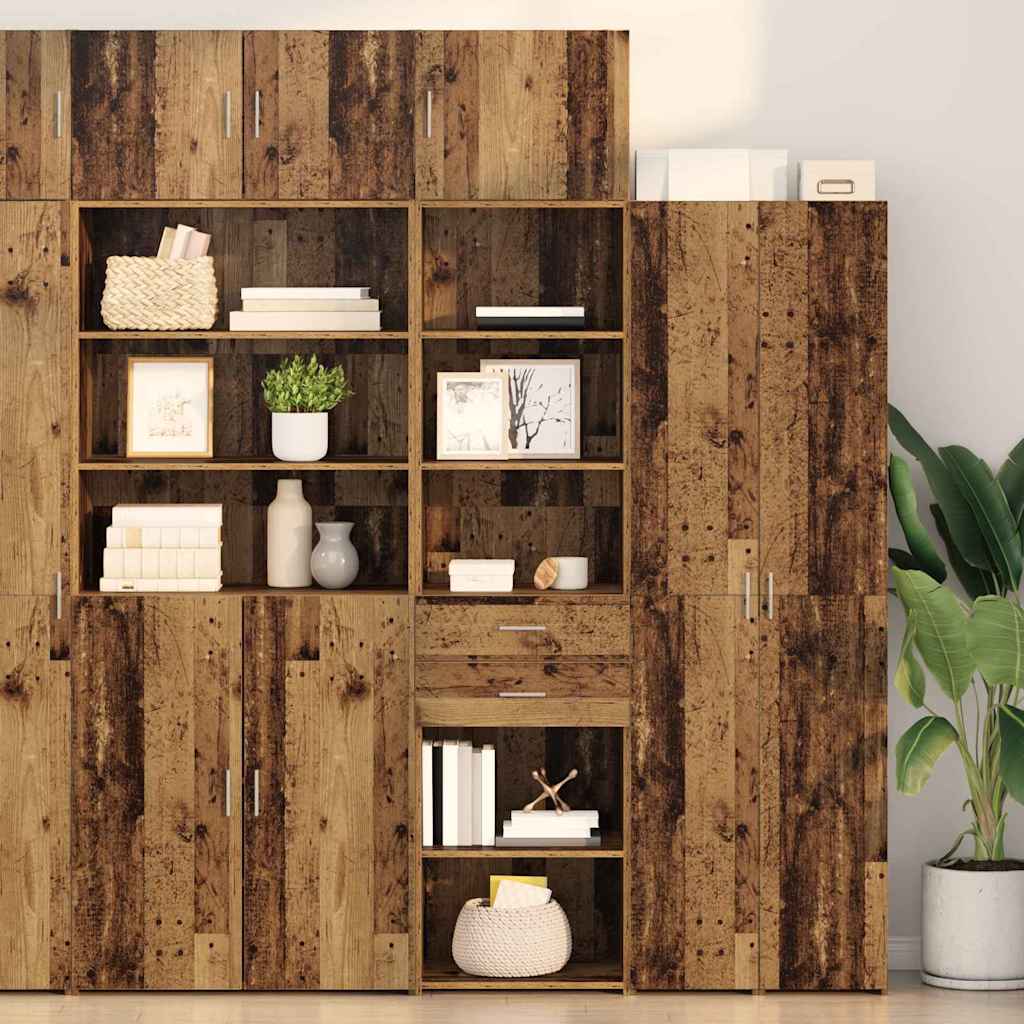 Highboard Altholz 50 x 42,5 x 225 cm Holzwerkstoff