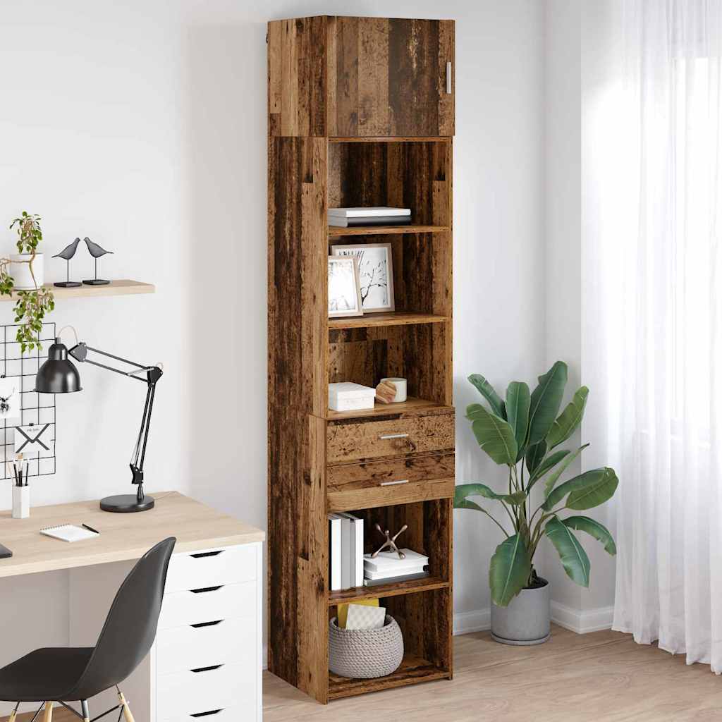Highboard Altholz 50 x 42,5 x 225 cm Holzwerkstoff