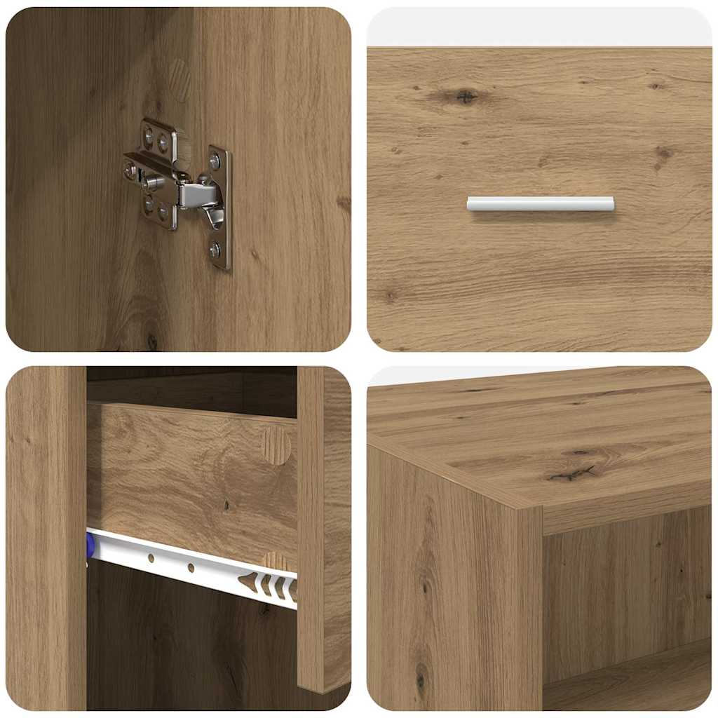 Highboard Artisan-Eiche 50 x 42,5 x 225 cm Holzwerkstoff