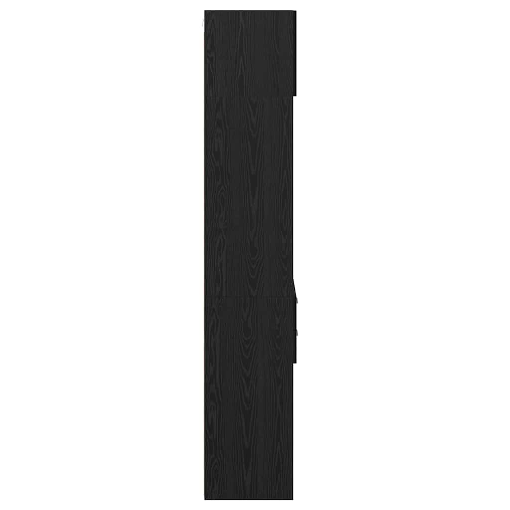 Highboard Schwarz Eichen-Optik 50 x 42,5 x 225 cm Holzwerkstoff
