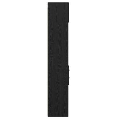 Highboard Schwarz Eichen-Optik 50 x 42,5 x 225 cm Holzwerkstoff