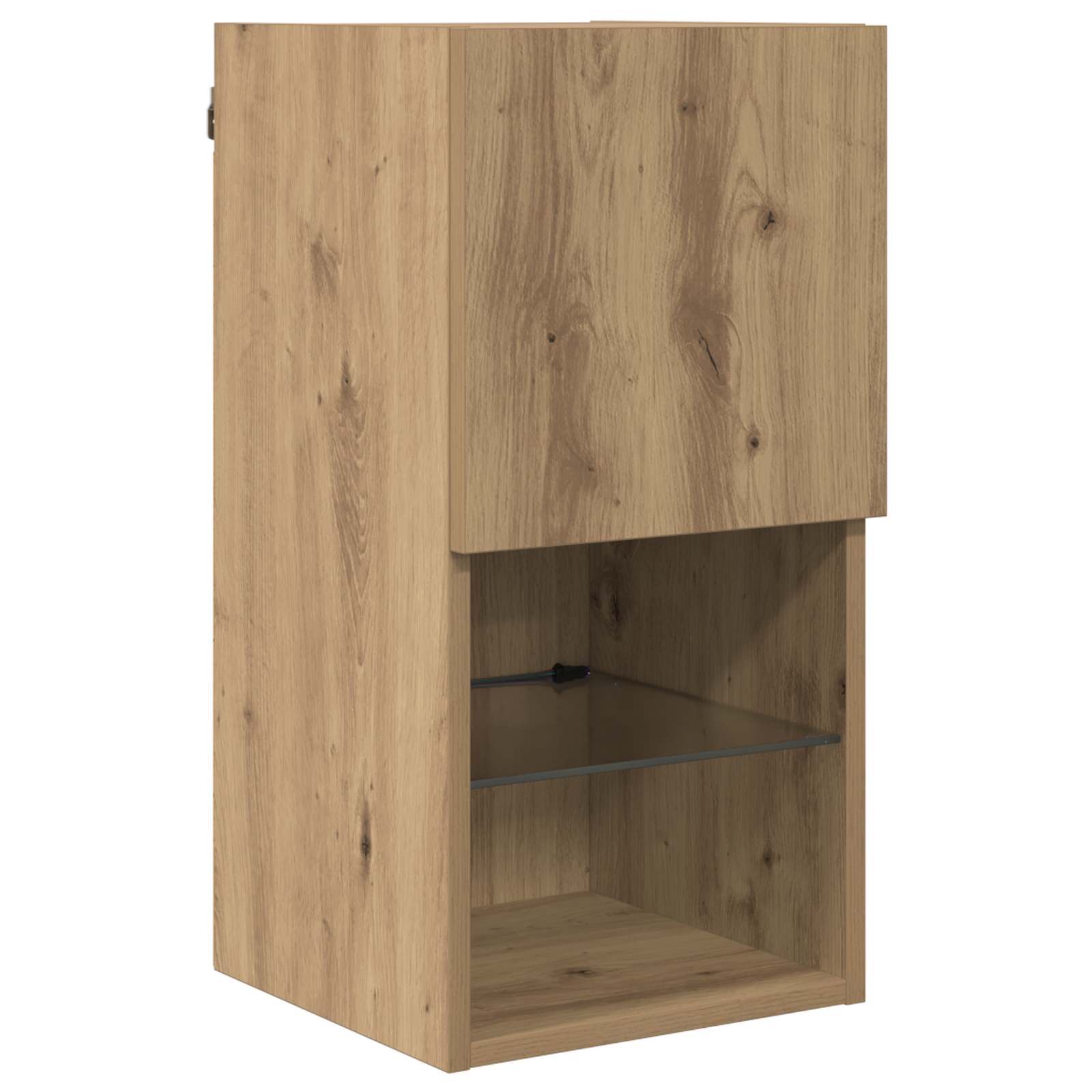 TV-Wandregale 4 stk. Artisan-Eiche Holzwerkstoff