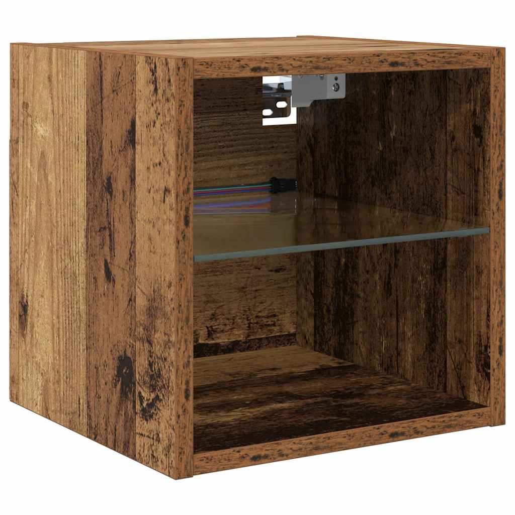 TV-Wandgeräte 8 stk. Altholz Holzwerkstoff