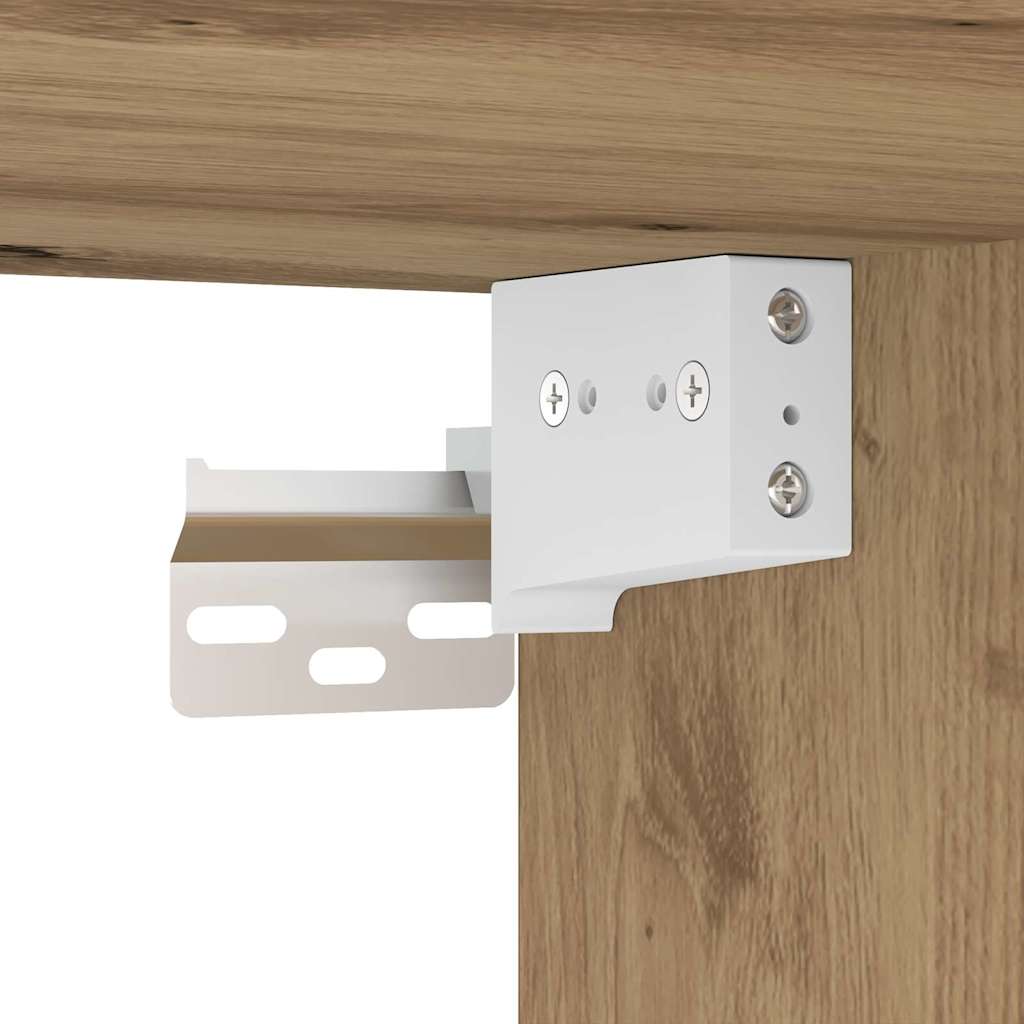 TV-Wandgeräte 8 stk. Artisan-Eiche Holzwerkstoff