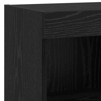 TV-Wandmöbel 6 stk. Schwarz Eichen-Optik Holzwerkstoff